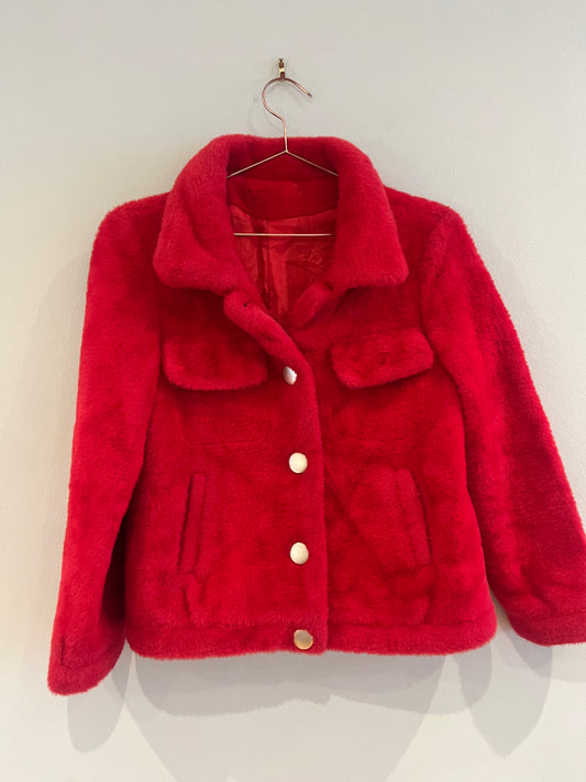 Faux Fur Jacket - Size XS