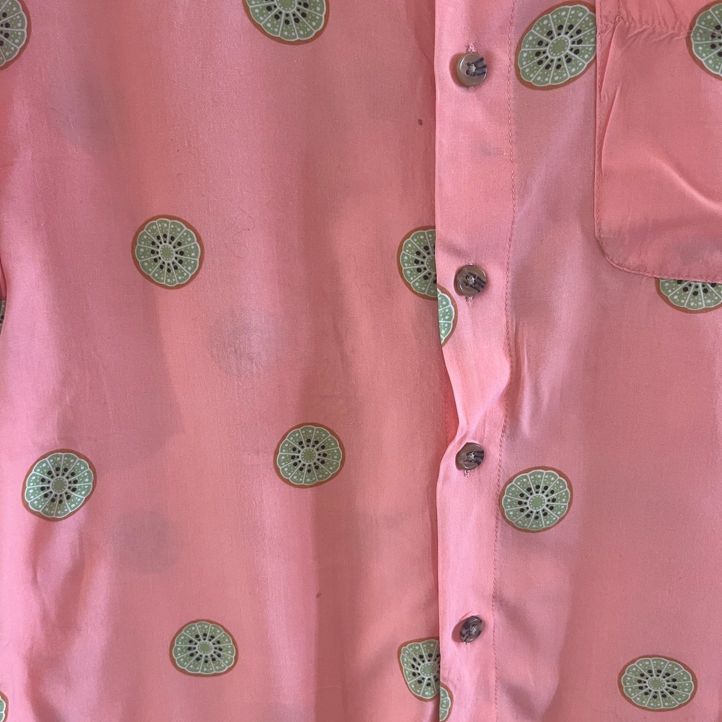 Kiwi Patterned Button Up