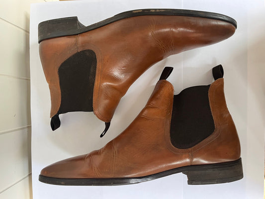 Dune Leather Boots - Size 11